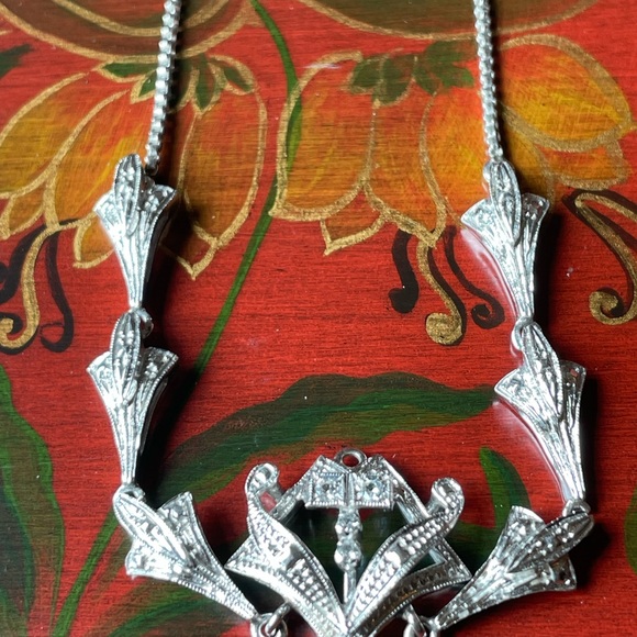 Antique Platinum Necklace - Picture 3 of 5